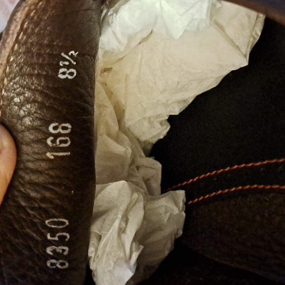 Men's Michael Toschi Brown Leather Driving Shoe Loafer. - Picture 8 of 8